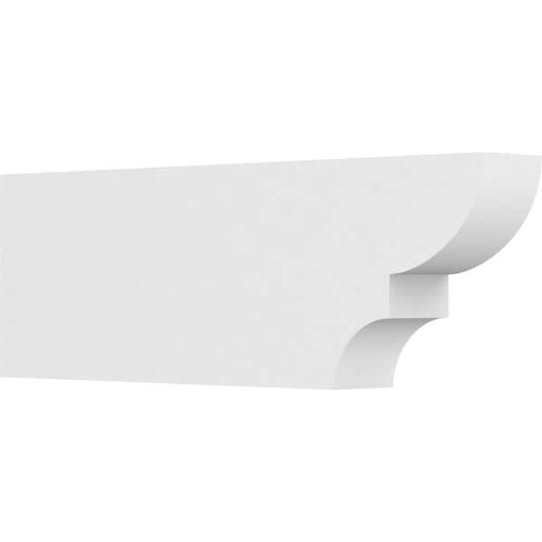 Ekena Millwork 4 in. x 10 in. x 30 in. Ridgewood PVC Rafter Tail Brace