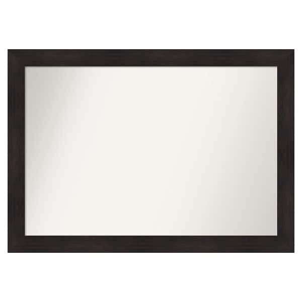 Amanti Art Furniture Espresso 51.75 in. x 36.75 in. Custom Non-Beveled Satin Recyled Polystyrene Bathroom Vanity Wall Mirror