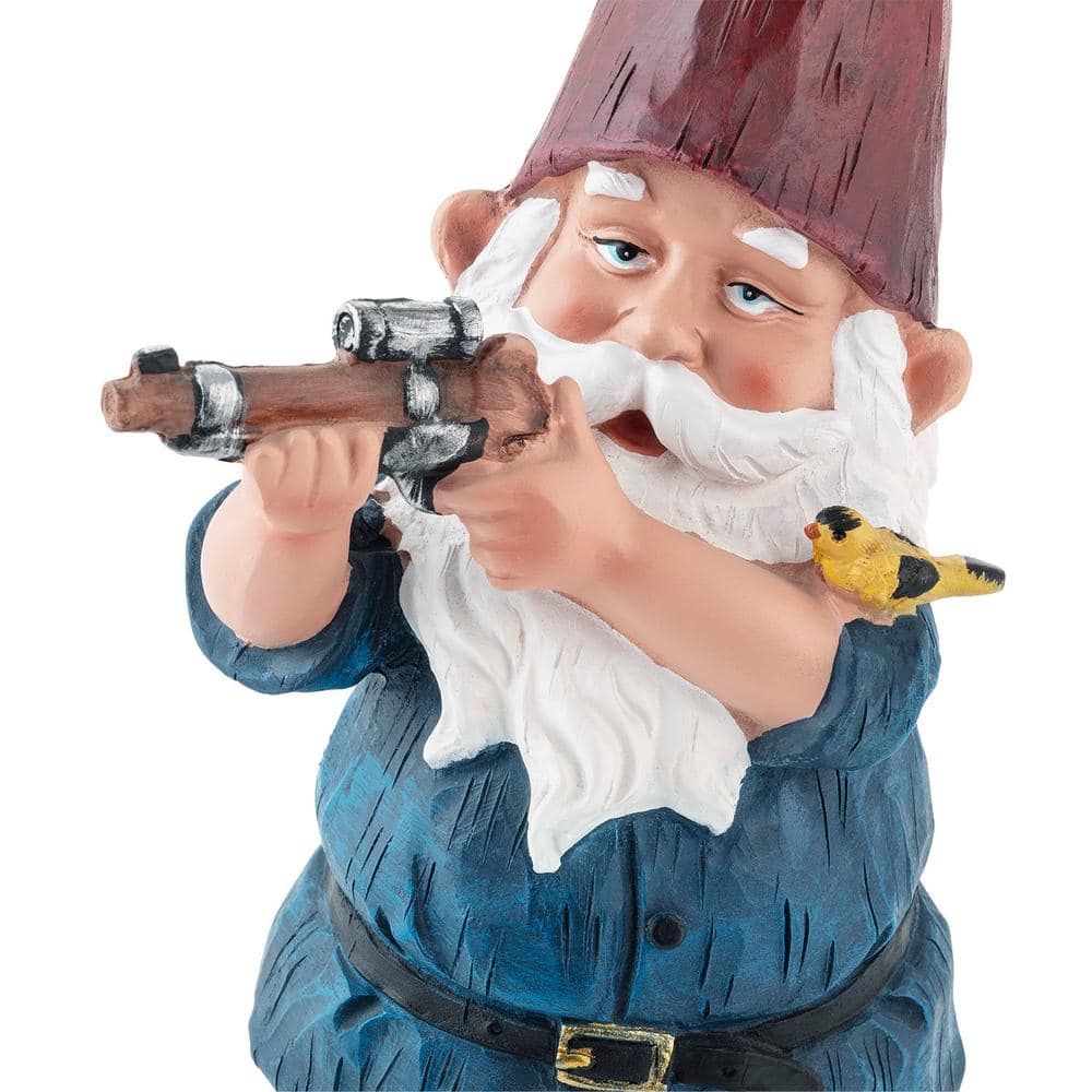 Multicolor Polyresin Animated Garden Gnome Lawn Decoration