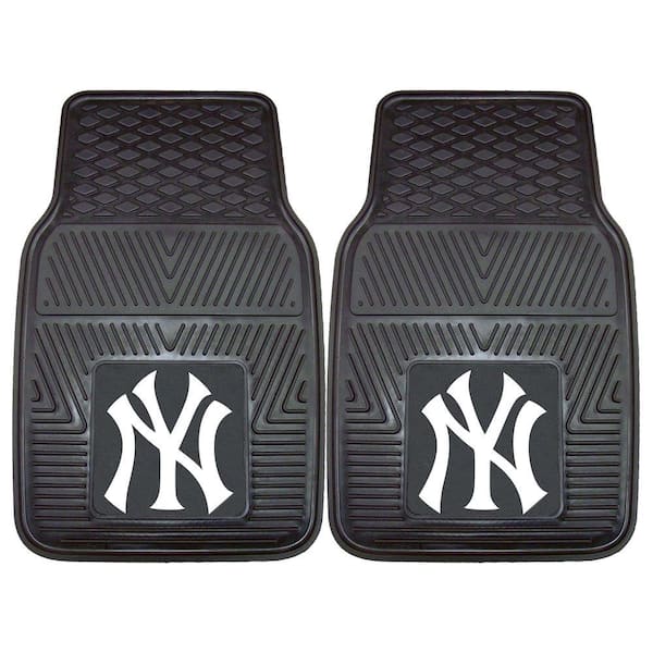 FANMATS New York Yankees 18 in. x 27 in. 2-Piece Heavy Duty Vinyl Car Mat