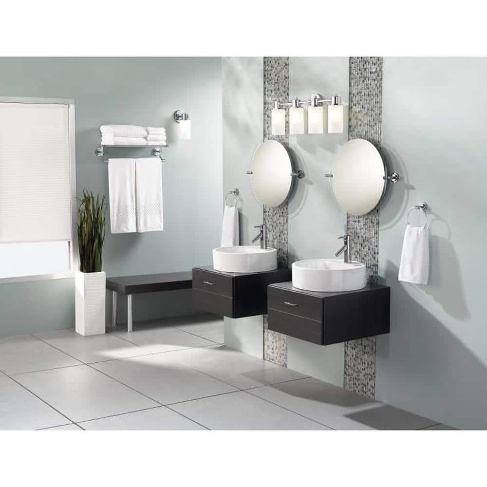 Chrome Wall Mounted Modern Towel Ring