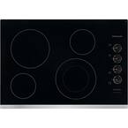 30 in. Radiant Electric Cooktop in Stainless Steel with 4 Elements including Quick Boil Element
