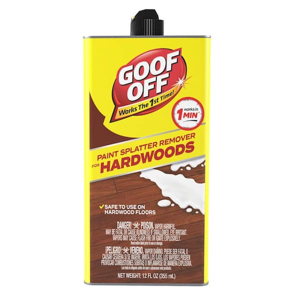 Goof Off 12 Oz Paint Splatter Remover, How To Clean Paint Splatters From Hardwood Floors