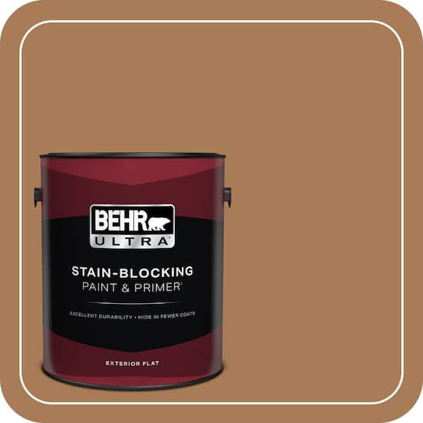 BEHR ULTRA 1 gal. #S270-7 Antique Penny Flat Exterior Paint & Primer