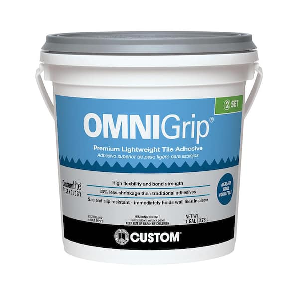 Custom Building Products OmniGrip 1 Gal. (4 qt.) Premium Lightweight Adhesive for Tile and Stone