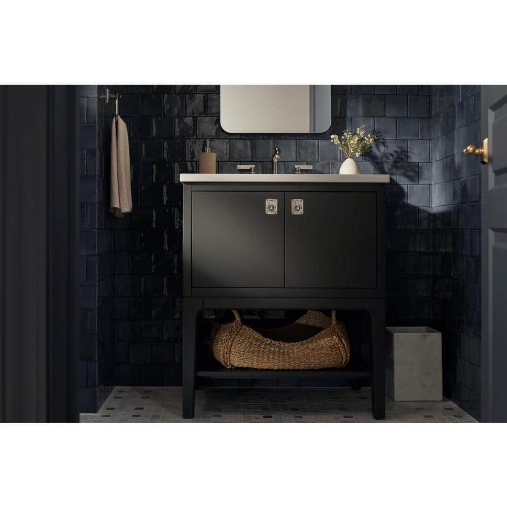 Ferrous Grey 48" Single Sink Freestanding Bathroom Vanity with Quartz Top