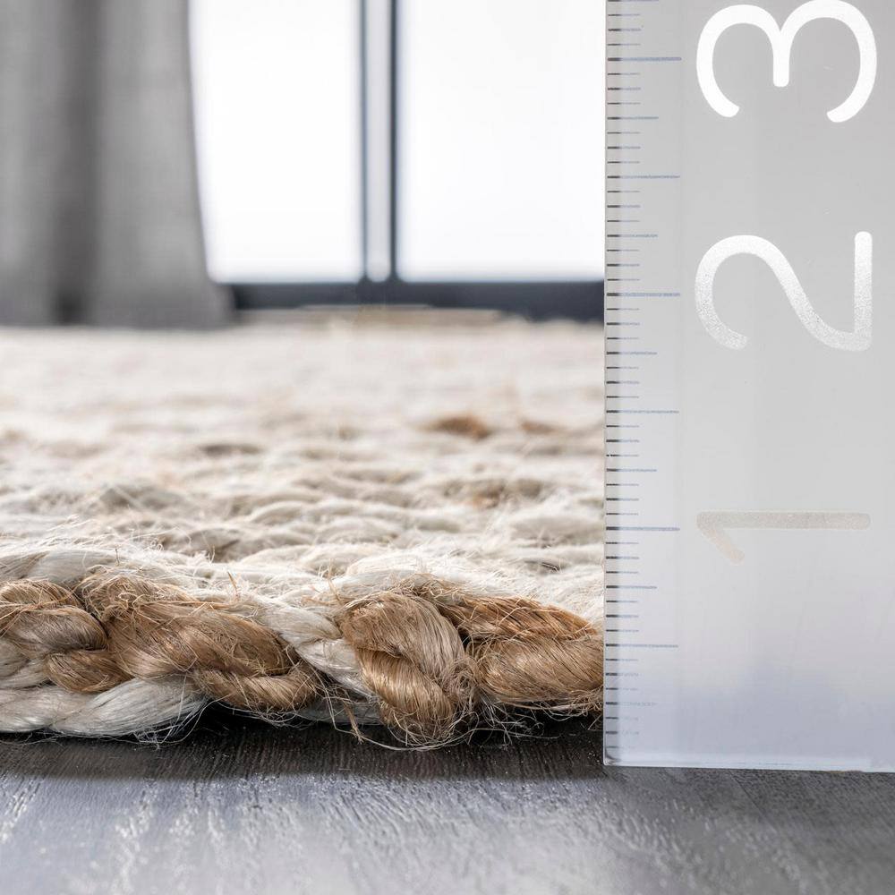 Vania Off-White Chevron Handmade Cotton 5' x 8' Area Rug