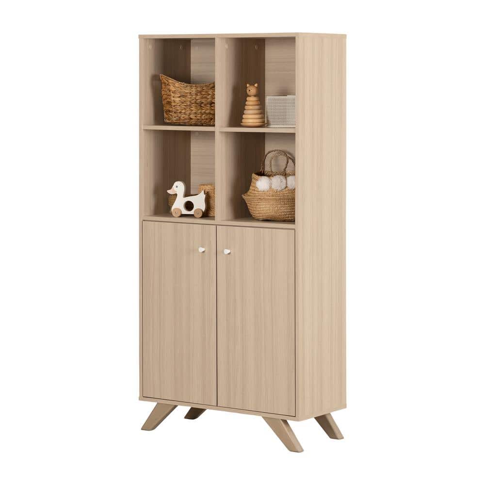 White Adjustable Shelving Scandinavian Storage Unit