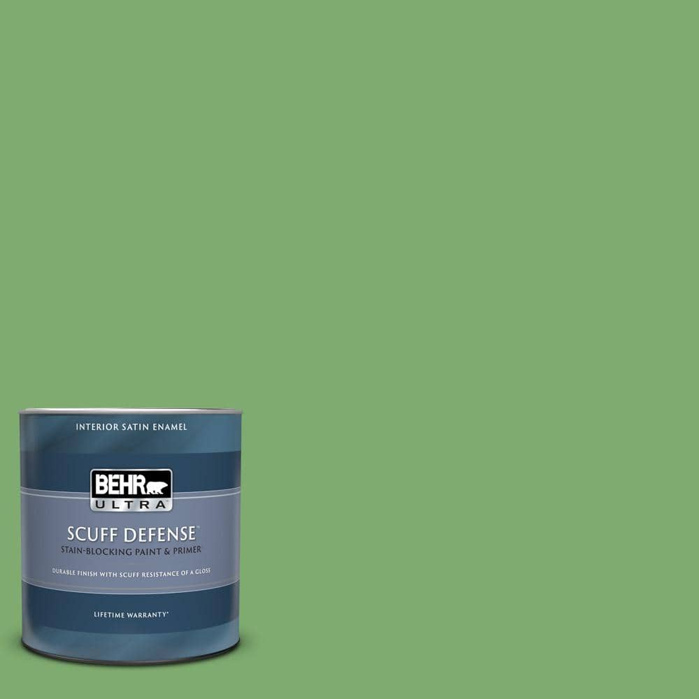 BEHR PRO 1 gal. e600 White Satin Enamel Exterior Paint PR64001