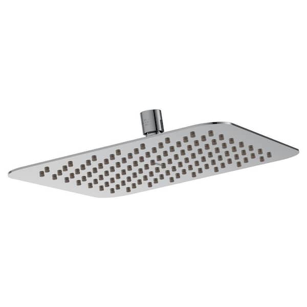 1-Spray Pattern 10 in. Ceiling Mount Fixed Shower Head in Chrome