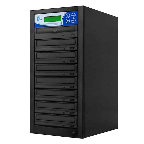 Ezdupe 7 Copy DVD/CD Duplicator Features 24x DVD Drives - Black