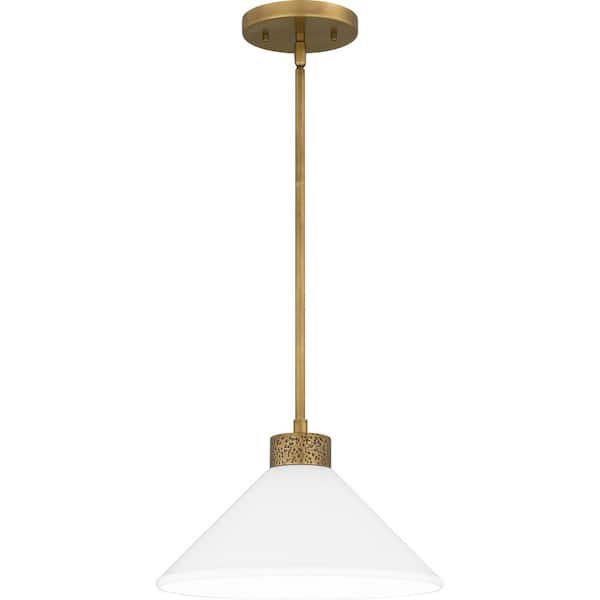 Quoizel Ira 1-Light Weathered Brass Pendant
