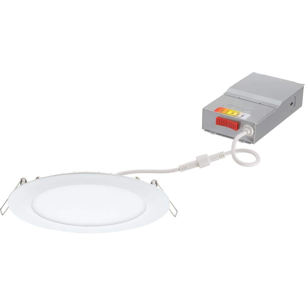 6'' Silver Aluminum Dimmable LED Recessed Lighting Kit