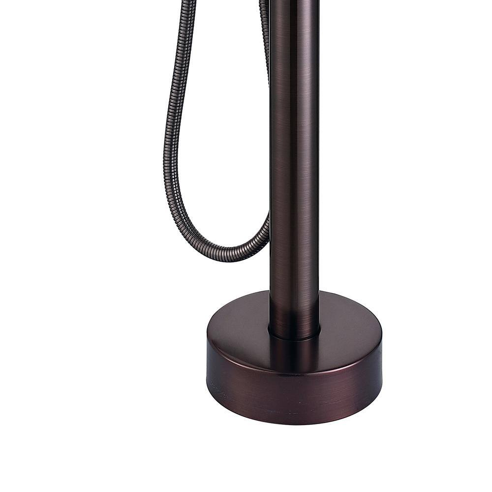 Oil Rubbed Bronze Freestanding Tub Filler with Handshower