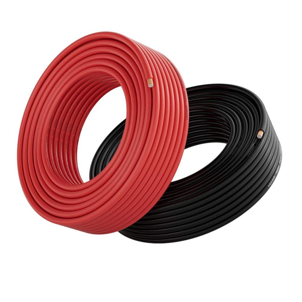 50 ft. 12AWG Stranded /2-Conductor Non-Grounded Automotive Primary Electrical Wire Red Black 2 Pack for Car Audio price history on PriceWatchPro