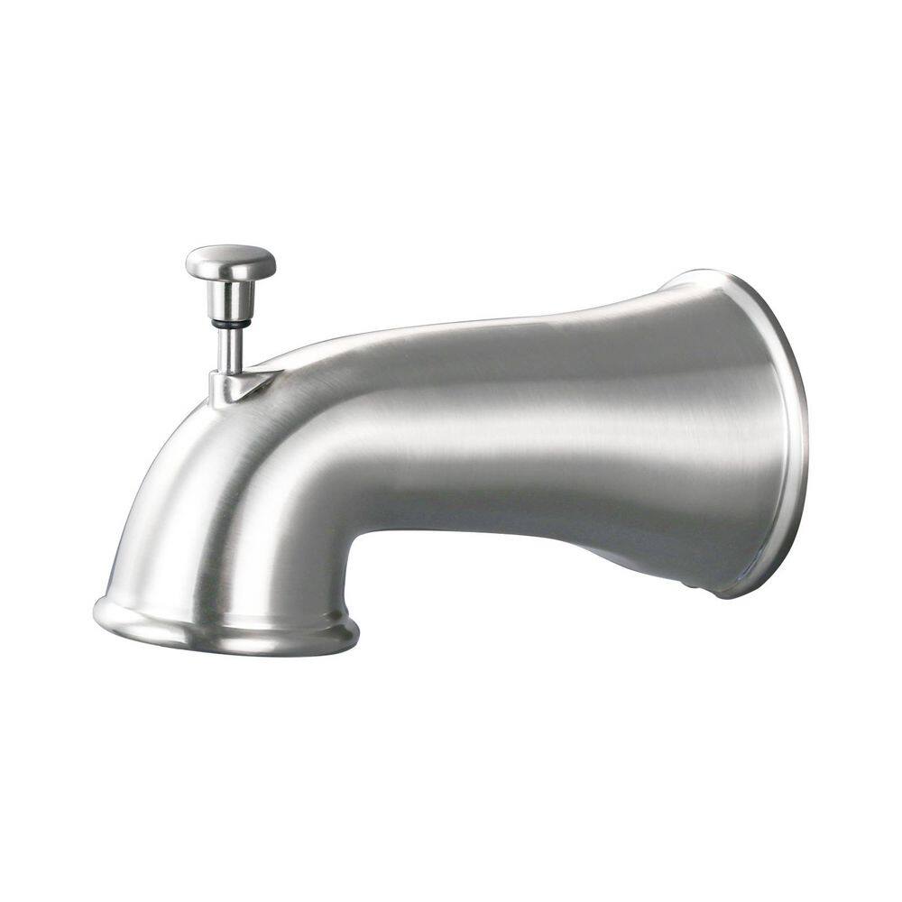 Slip on Metal Bathroom Tub Spout with Diverter for 1/2 in. Copper Tube in Brushed Nickel price history on PriceWatchPro