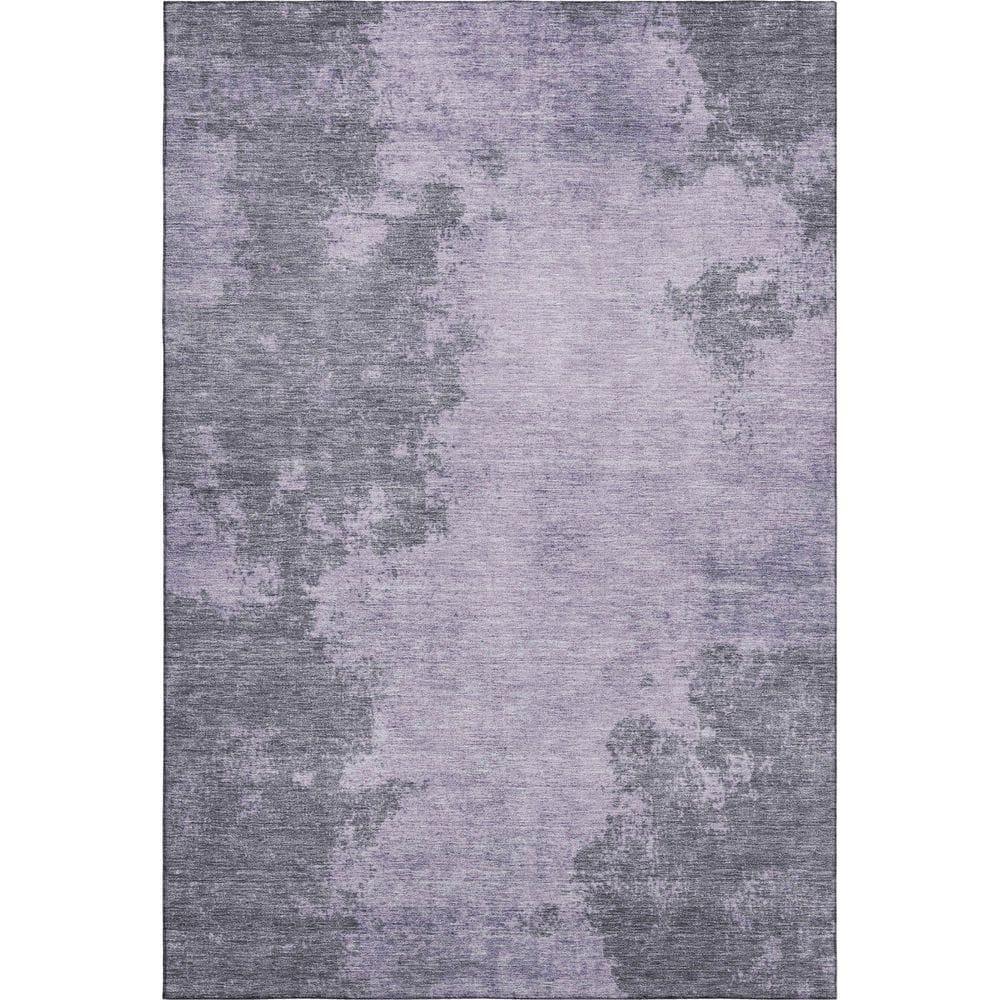 Mayfield Premium Machine Washable Abstract AMF1902 Purple 3 ft. x 5 ft. Area Rug price history on PriceWatchPro