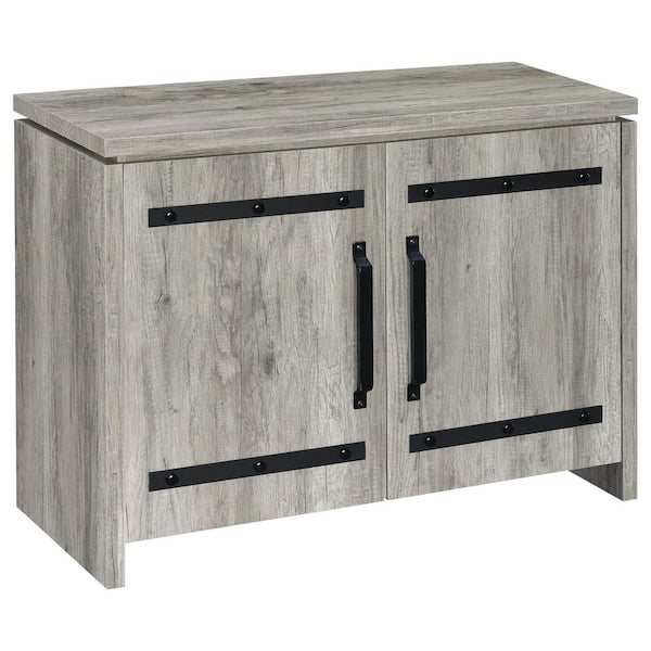 Coaster Grey Driftwood Accent Cabinet with 2-Doors