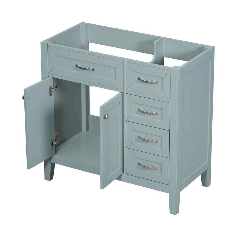 36 in. W x 18 in. D x 35 in. H Freestanding Bath Vanity Cabinet without Top