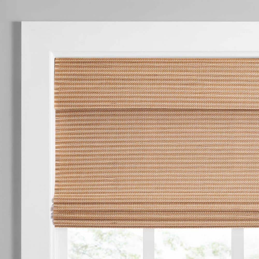 Natural Bamboo Cordless Roman Shade 23" x 72"