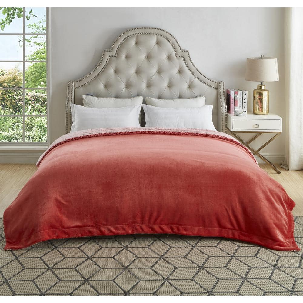 Flannel Fleece Big Blanket Pink King Queen Size Bed Cover Blanket for Bed  Sofa Couch Cobertor