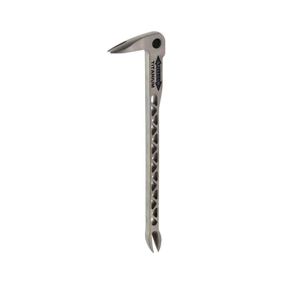 Stiletto 12 in. Titanium Clawbar Nail Puller with Dimpler TiCLW12