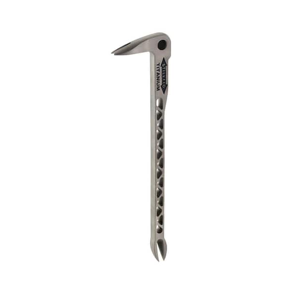 Stiletto - 12 in. Titanium Clawbar Nail Puller with Dimpler