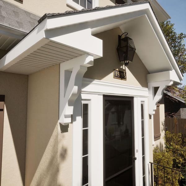 Ekena Millwork 5.5 in. x 38 in. x 38 in. Douglas Fir Funston Craftsman Smooth Bracket