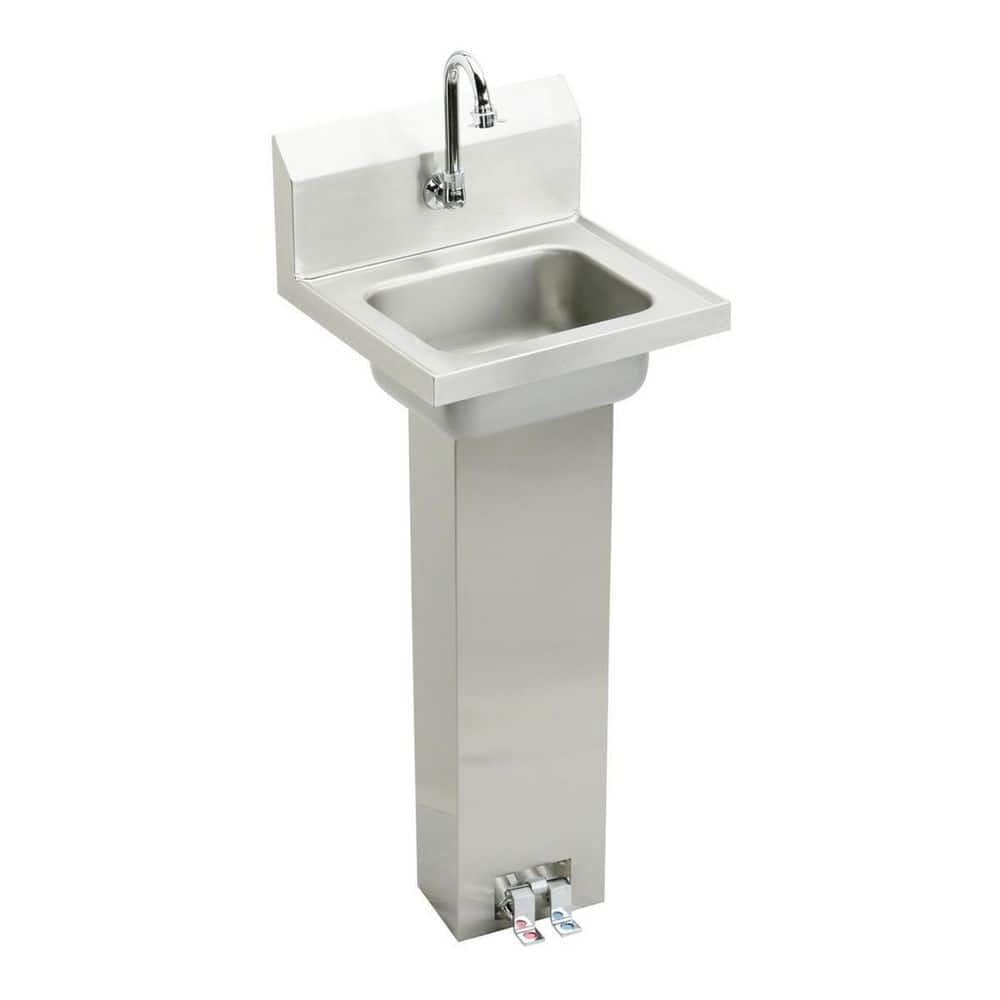 16.75 in. Floor Mount Stainless Steel Single Bowl Commercial Handwash Sink price history on PriceWatchPro