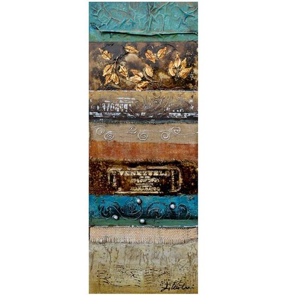 Yosemite Home Decor 17.5 in. x 47 in. Rummage I Hand Painted Contemporary Artwork