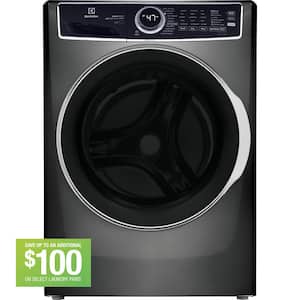 4.5 cu. ft. Stackable Front Load Washer in Titanium with SmartBoost, Optic Whites, and Pure Rinse
