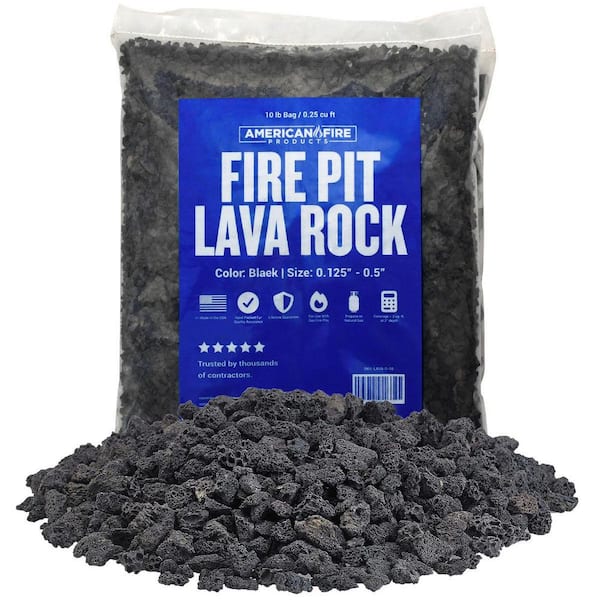 Small Black Lava Rock (1/4 in. - 1/2 in.) 10 lbs. Bag