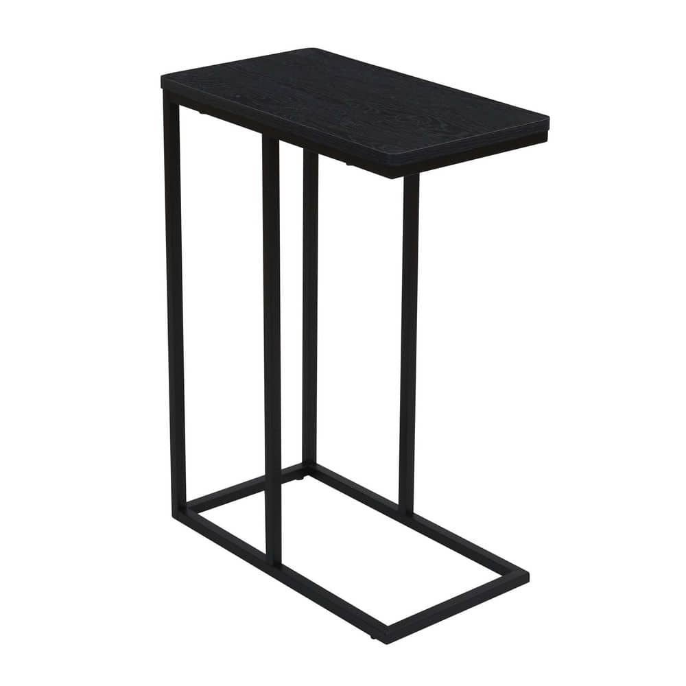 IRIS C Shaped Side Table 25 H x 17 34 W x 10 D Brown - Office Depot