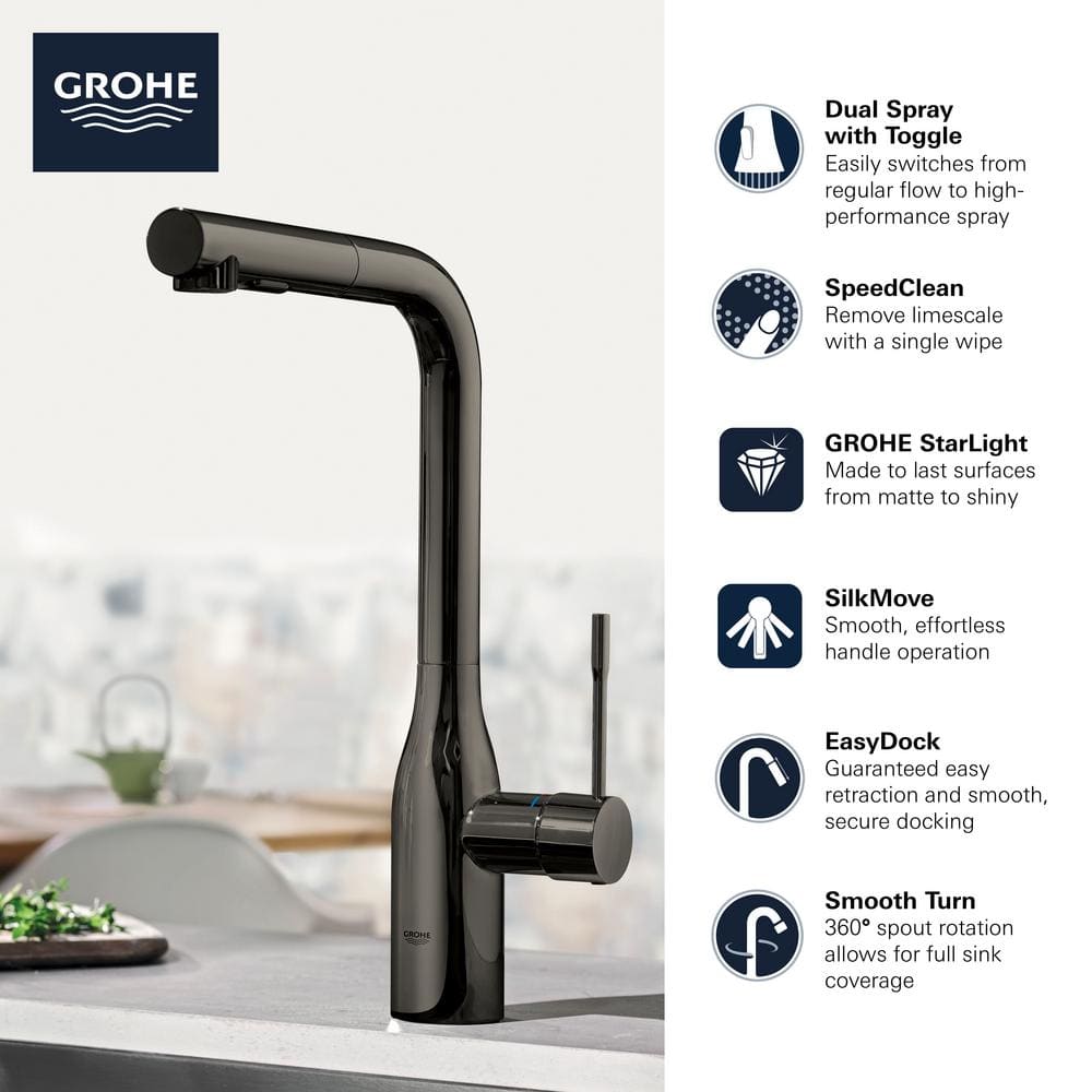 SuperSteel Modern Pull-Out Spray Kitchen Faucet