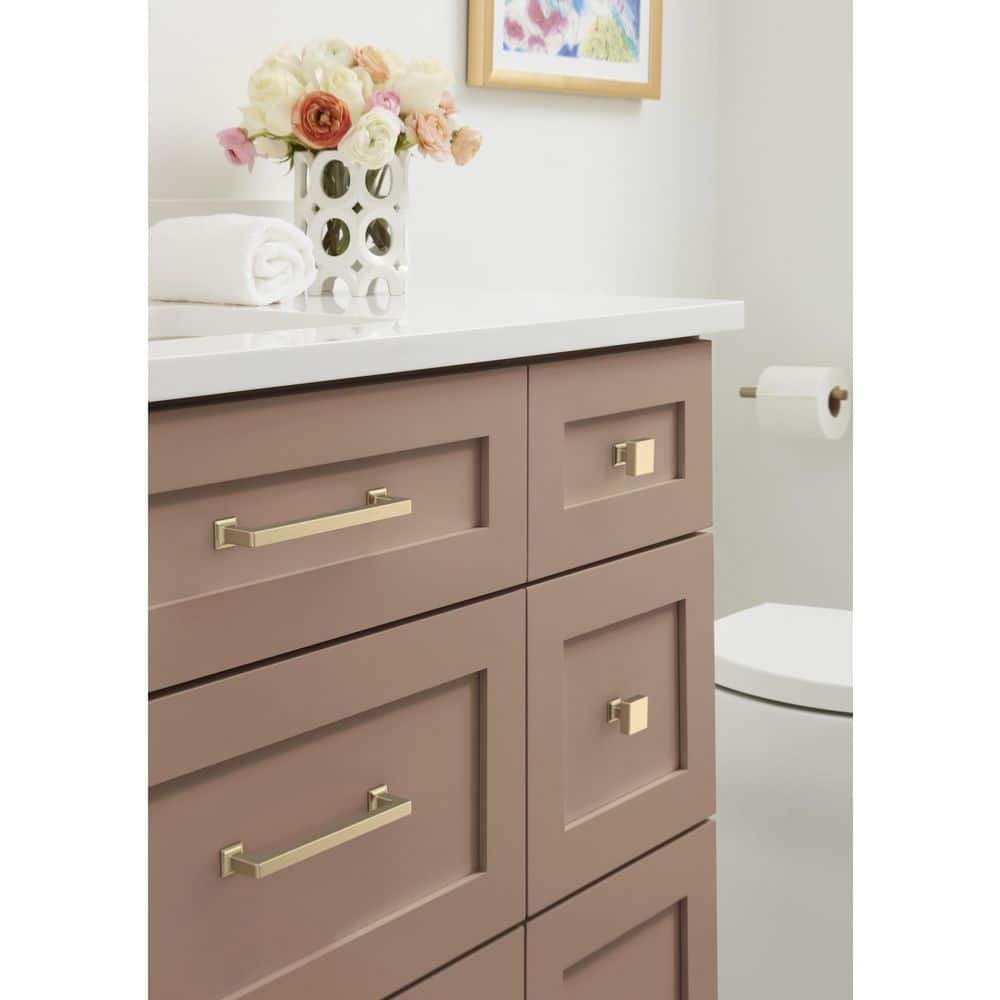 4pk Lintel 6-5/16 in. (160mm) Center-to-Center Golden Champagne Bar Cabinet Pull