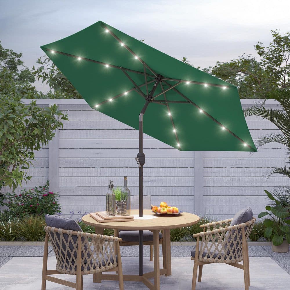allen roth black and white patio umbrella allen + roth 9-ft White Auto-tilt Market Patio Umbrella at Lowes.com