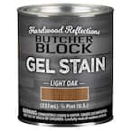 Half Pint Oil-Based Satin Interior Butcher Block Wood Gel Stain in Light Oak