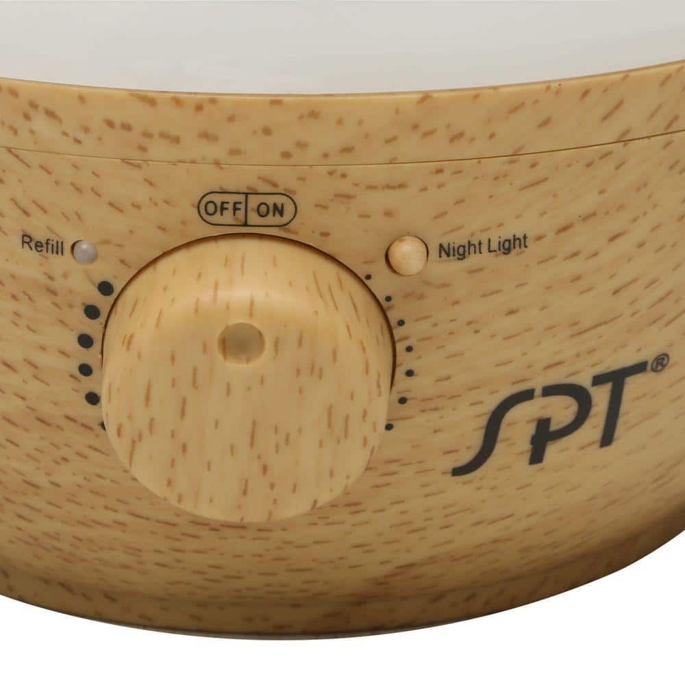 Ultrasonic Cool Mist Humidifier with Wood Grain Finish