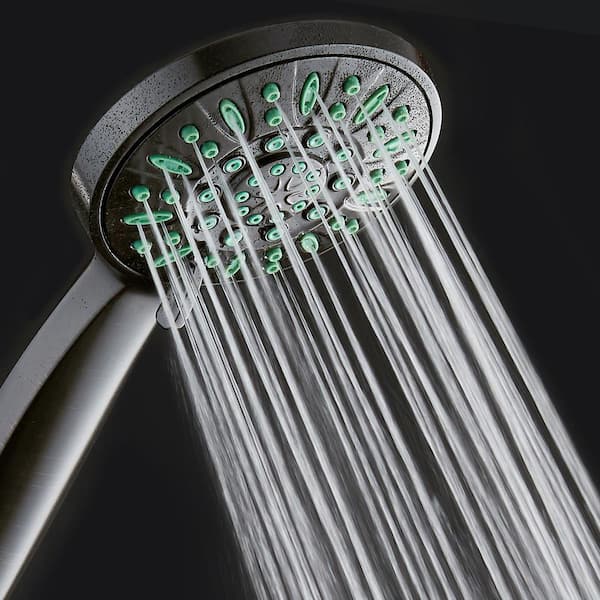 AquaDance Antimicrobial 6-Spray Patterns 4 in. Single Wall Mount