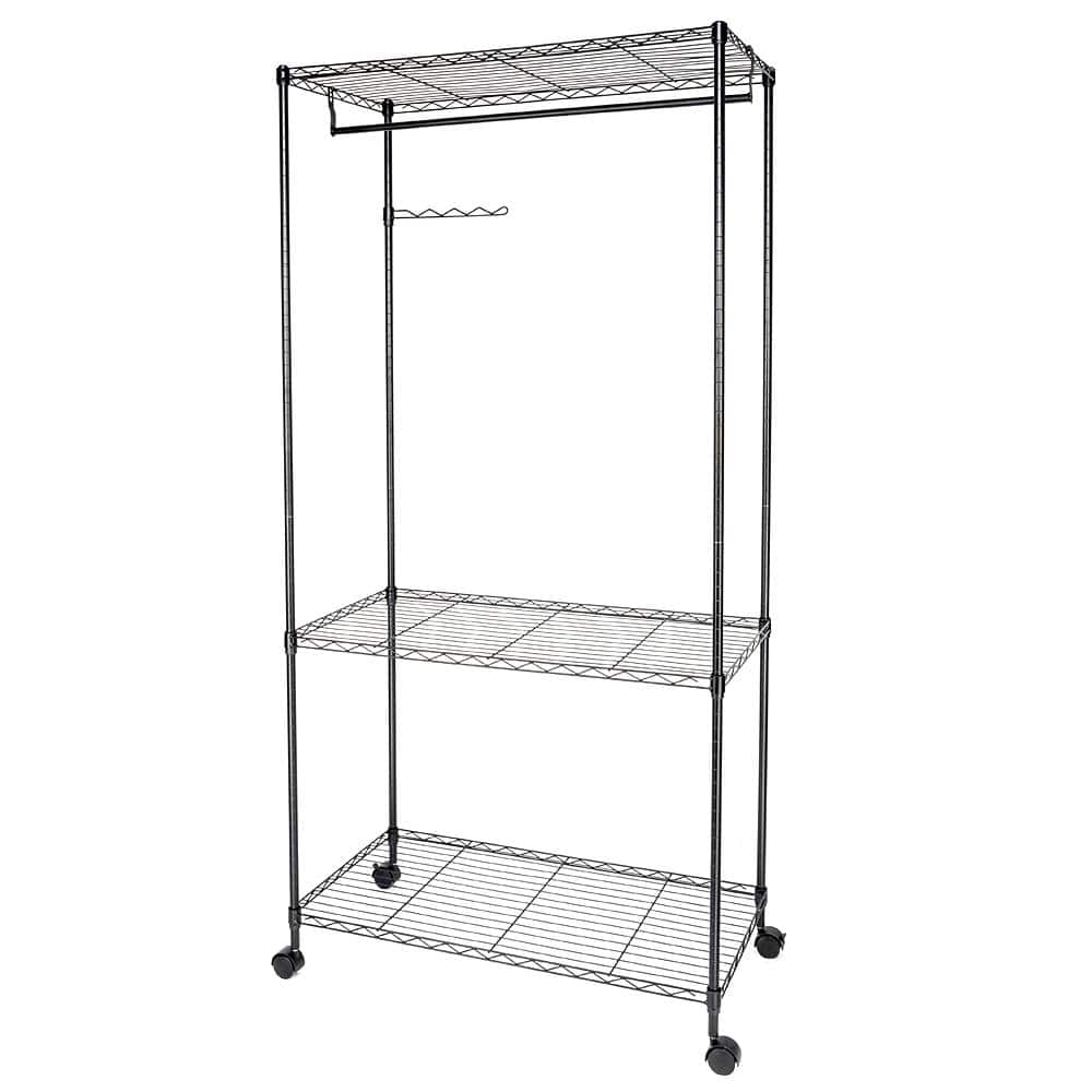 Black Metal Clothes Rack 17.72 in. W x 70.87 in. H price history on PriceWatchPro