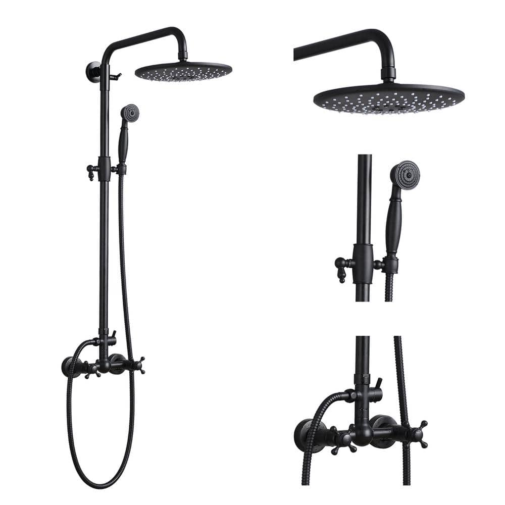 Fapully Single Handle 1 Spray Shower Faucet 24 Gpm With High Pressure Handshower Shower System