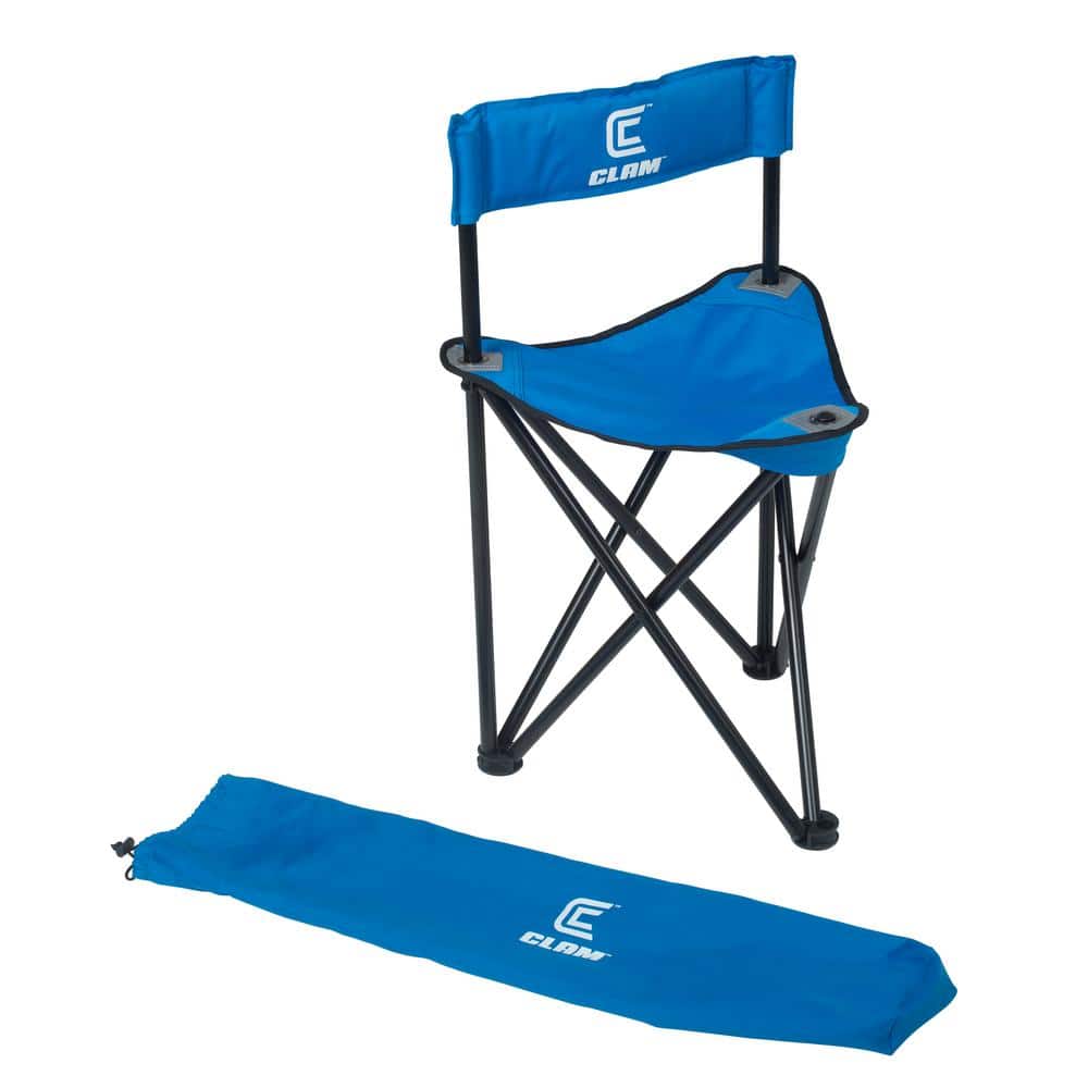 Clam Ice Shelter/Outdoor Portable Folding Tripod Chair 9577 - The Home Depot