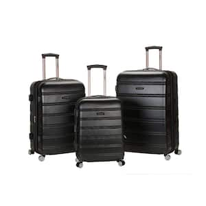 Melbourne 3-Piece Hardside Spinner Luggage Set, Black