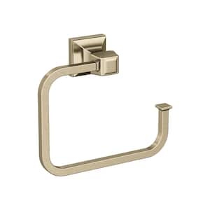 Mulholland 5-3/4 in. (146 mm) L Towel Ring in Golden Champagne