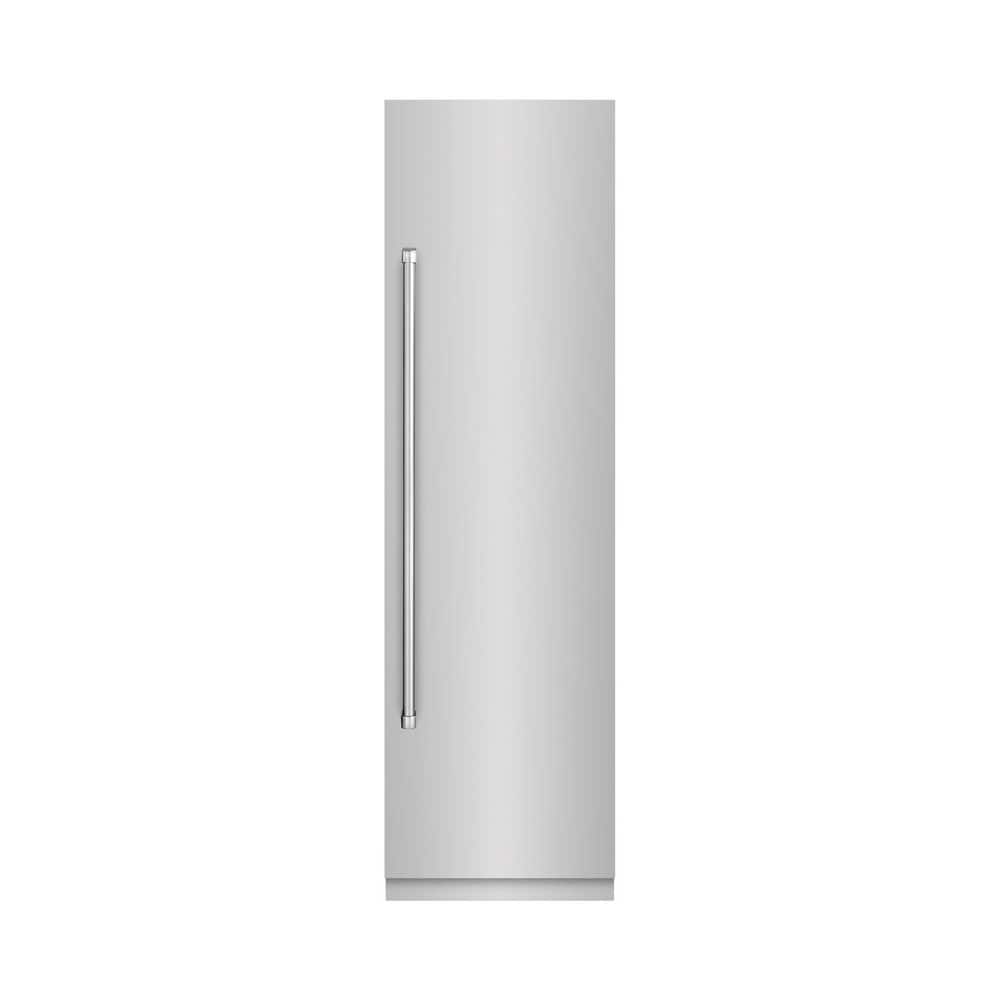 24 in. 12.5 cu. ft. Freezerless Column Refrigerator in Stainless Steel with Graphite Gray Interior