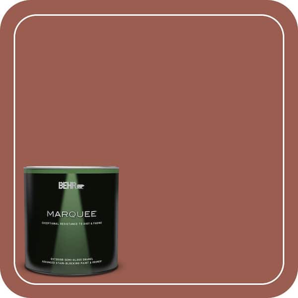 BEHR MARQUEE 1 qt. #S160-6 Red Potato Semi-Gloss Enamel Exterior Paint & Primer