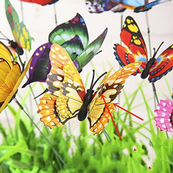 Removable Water-Activated Wallpaper Butterflies Spring Flower Garden Black Home 