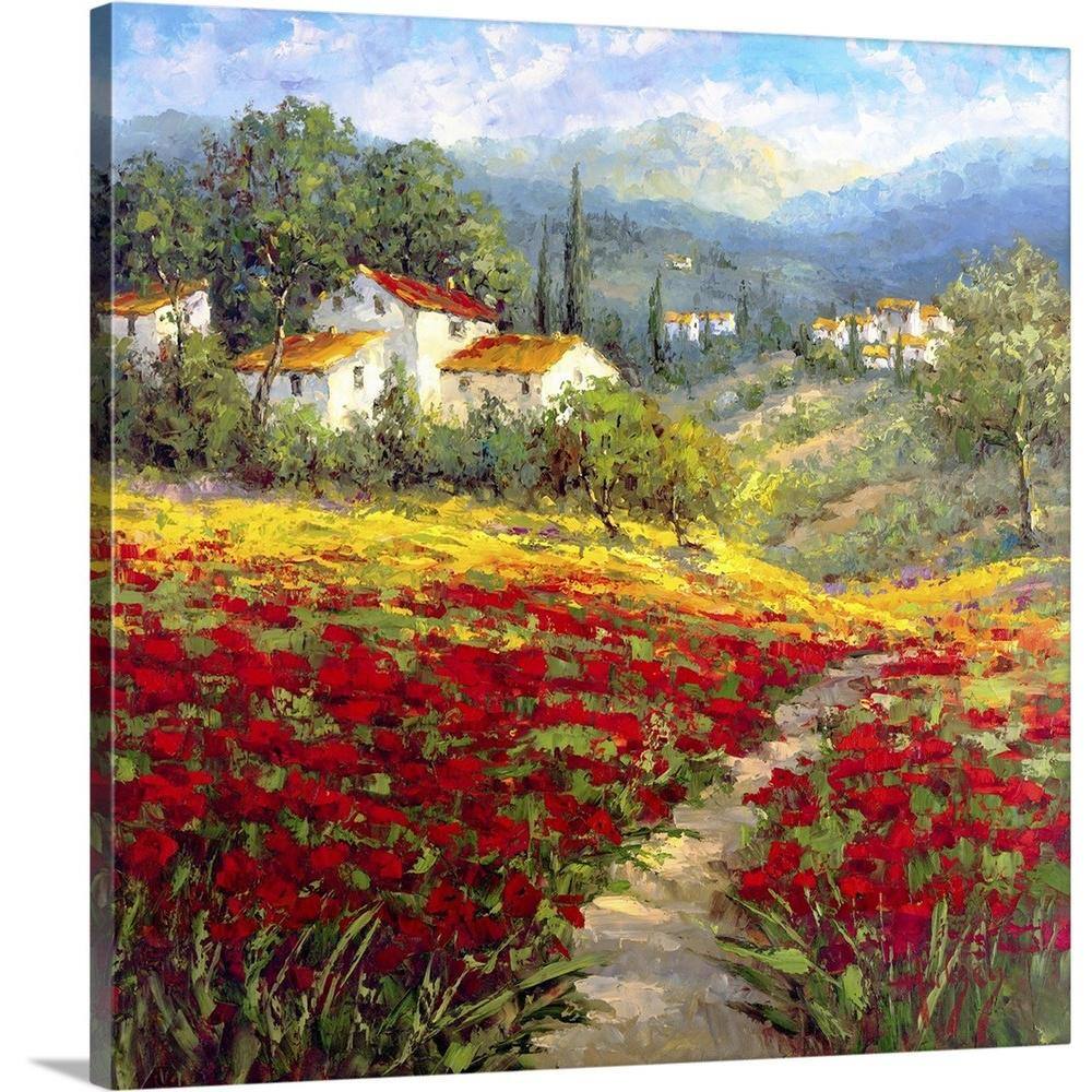 "24 in. x 24 in. ""Fleur du Pays I"" by Image Conscious Canvas Wall Art" price history on PriceWatchPro