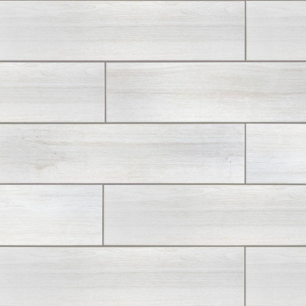 Llama White 8-1/2 in. x 35-1/2 in. Porcelain Floor and Wall Tile (12.78 sq. ft./Case) price history on PriceWatchPro