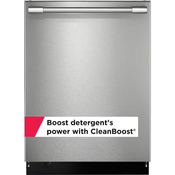 Professional 24 in. Top Control Standard Built-In Dishwasher in Stainless Steel with 7-cycles 45 dBa and CleanBoost